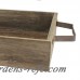 Laurel Foundry Modern Farmhouse 2 Piece Wood/Metal Tray Set LRFY8304