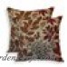 Red Barrel Studio Shan Chenille Jacquard Leaf Throw Pillow RDBT5980