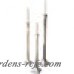Bungalow Rose Taper 3 Piece Metal Candlestick Set BNRS6505