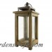 Laurel Foundry Modern Farmhouse Rustic Pillar Wood Lantern LRFY8310