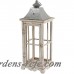 Gracie Oaks 2-Piece Wood/Glass/Metal Lantern Set GRCK1035
