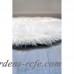 Kroma Carpets Faux Fur White Area Rug KRCA1007