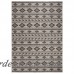 Union Rustic Mathes Gray/Black Indoor/Outdoor Area Rug FV72898