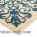 Darya Rugs One-of-a-Kind Suzani Hand-Knotted Blue Area Rug DYAR2518