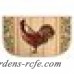 J&M Home Fashions Rooster Slice Kitchen Mat JMHF1194