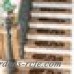 Andover Mills Galesburg Leaf Oval Brown/Beige Stair Tread ANDV3331