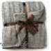 Darby Home Co Jacinto Cable Knitted Sherpa Throw DRBH3733